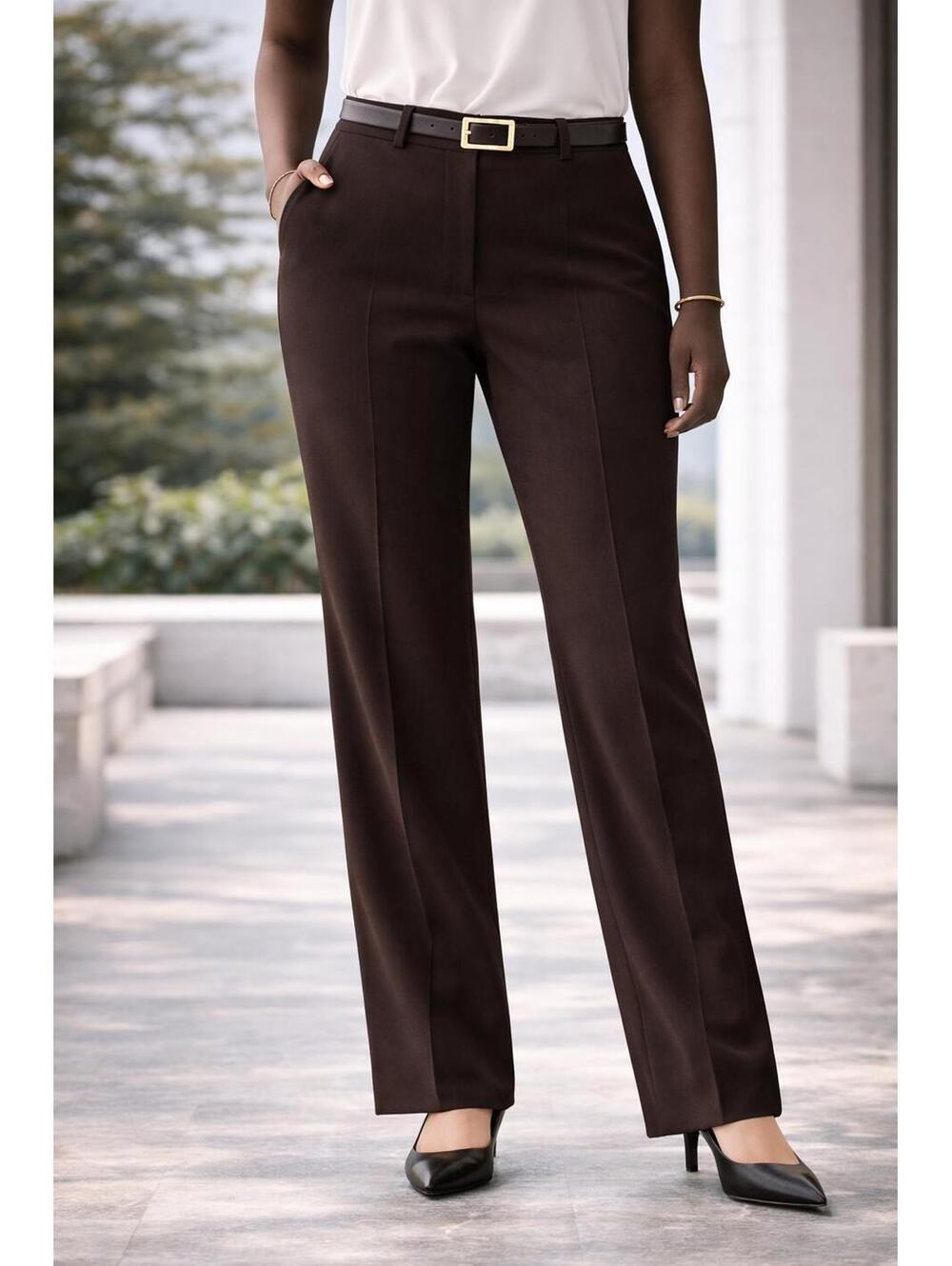 Talbots Heritage Dark Brown Wool Pants 14L
